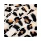 100% Polyester Super Soft Leopard Print Rabbit Fur Faux Fur Fabric for Garment Making
