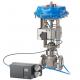 Pneumatic Regulating Ball Valve With Siemens SIPART PS2 Electropneumatic Positioner  Aluminum Enclosure