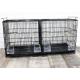 Kennel Pet Cage for XXL Medium Dogs Travel Metal Double-Door Folding Indoor Outdoor Cages