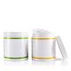 500ML White Color Plastic Jar With Hand Pull Pad Wide Mouth Screw Cap