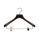 Betterall Steady Closet Complete Pearl Nickel Clips Wood Coat Hanger
