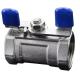 1/4''-4.0'' Stainless Steel 1PC Butterfly Handle Mini Ball Valve with Thread End NPT BSPT