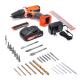 20V Variable Speed Cordless Drill 44pcs Cordless Drill With 2 Batteries And Charger