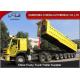 Square Shape 45 Tons Dump Semi Trailer With Hyva Hydraulic Lifting System
