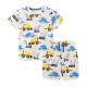 Summer Boys Outfit Toddler Baby Tracksuits Sets Kids Car Print Tops Shorts 2PCS Outfits Children Clothing Set