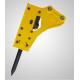 Steel Excavator Jackhammer Attachment Heat Treatment With Powerful Stroke
