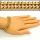 Hot Selling items Fashion jewelry Men or Womans bracelet Bangle 18K Real Gold Plated Link