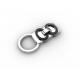 Tagor Jewelry Top Quality Trendy Classic Men's Gift 316L Stainless Steel Key Chains ADK66