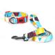 Nylon Rope Pet Collars Leashes Personalized Skin Friendly Metal Clasp Dog Collar S M L