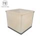 Roto Molded Poly Box Truck Large Square Mobile Laundry Trolley With Plastic Tank