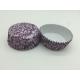Purple Round Shape Paper Baking Cups Oven Safe Muffin Cup Liners PET Film Coated