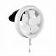 Round Plastic Shutter Glass Window Silent Ventilation Small Round Exhaust Fan Mounted In Home Kitchen Bathroom