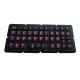 FN Keys Silicone Rubber Keyboard Red Backlit Illuminated Hula Pointer