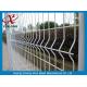 Galvanized Steel Pipe Fence For Sport Field / Wrought Iron 3d Fence Panel