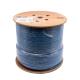 WONTERM cat6 SFTP lan cable 100% copper Blue PVC fluke test AL Braid shield