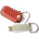 Multi Color Promotional Leather USB Flash Drive With Original Brand Chip