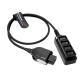 Alvin's Cables Smart D-tap Splitter Power Cable, Ultra Soft Dtap Male to 4 Port Dtap Female Power Supply for ARRI RED Teradek SmallHD SmallRig for V-Mount Camera Battery 60cm|23.6in