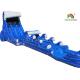Blue Blow Up Sea Waves Water Slide Giant Double Lanes For Backyard