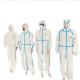 SMS Non Woven Disposable Protective Suit Breathable  With Waterproof Hood