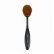 Customizable Plastic Handle Oval Makeup Brush Nylon Hair Synthetic Bristle