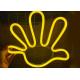 Yellow gestures led Neon Signs for cafe shop / retail /Shipping mall