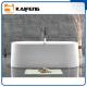 Large Oval Acrylic Freestanding Soaking Bathtubs White Color With Overflow
