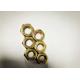Anti Loose Yellow 8mm Hex Nut Thin Threaded Heat Resistant For Construction