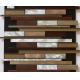 Brown red linear glass mix metal mosaic brush finished for entrancewall decoration