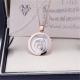 Chopard HAPPY SPIRIT PENDANT in ROSE GOLD WHITE GOLD with Dancing Diamond 798231