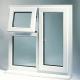 Double Glazed Bathroom PVC Window Tempered Glass Awning Window Replacement