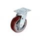 Heavy Duty Swivel Plate Caster 4 / 5 / 6 / 8 Size Customized Finish        wheels for furniture legs