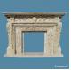 Natural stone , White fireplace Carved Stone Marble Fireplace Surround
