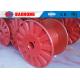 Industrial Steel Cable Reel , Cable Spool Reel With Single Wall Rimmed Flange