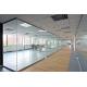Powder Coated 12mm Glass Modular Office Partition Walls Frame Or Frameless Style