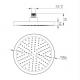 8 Inch Rain Shower Head for Floor Stand Faucets in Luxury ABS Plastic Bathroom