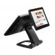 Foldable Aluminum POS Payment Machine with 15/15.6'' Capacitive Touch LED/VFD Display Supports 12''/9.7'' Second Screen MSR