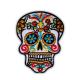 Fabric Embroidered Skull Cool Iron On Glitter Patches For Clothing