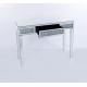 1 Drawer Sparkly Crushed Diamond Mirored Console Table for Living Room