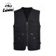 2022 Multi-pocket V-neck Cotton Plain Custom Utility Tank Top Vest Mens Clothing Men Cotton Vests Fishing Vests