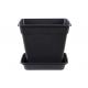 Horticultural Anti Extrusion Blown Plastic Farmhouse Flower Pots With Resin Chassis