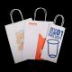 Custom CMYK 4 Color Offset Printing Luxury Kraft Paper Shopping Bag for Coffee Juice Drink