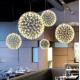 Led Spark Ball Wire Round Pendant Lamp Nordic Hotel Postmodern Decoration Lamp