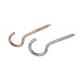 Anti Rust Iron Metal Screw Hooks For Curtains / Hanging Lights OEM Available