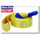 Professional Vehicle Tow Straps With Eyes , Tow Truck Wheel Straps 75mm Width