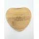 Dual USB Bamboo Heart Shape 10W fast Charging Portable Wireless Charger 9V 2-3A