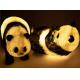 A pair of panda lights LED resin waterproof landscape lamp translucent animal outdoor park lawn lamp