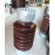 Station Porcelain Solid Core Post Insulators ANSI Brown Glaze 8.9kN For Thailand