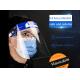 Recyclable Plastic Clear Full Face Shield With Sponge Prevention Public Protective adjustable Reusable anti virus