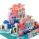 2700g Beech Wooden City Building Blocks 115pcs Wooden Bricks Toys