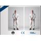 Latex Free Disposable Coverall Suit Fluid Resistant For Clinic / Medical Laboratory